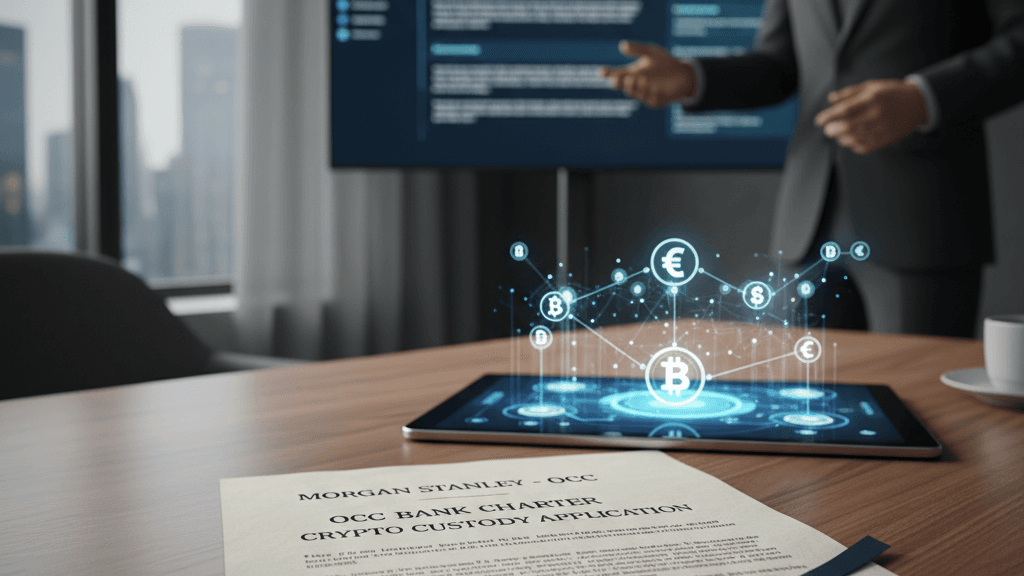 Morgan Stanley Files for OCC Bank Charter to Custody Crypto